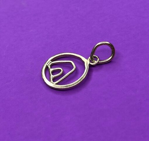 14K Gold Sugar Mill Pendant - Image 4