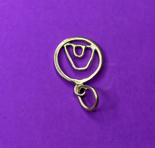 14K Gold Sugar Mill Pendant - Image 3