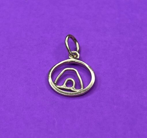 14K Gold Sugar Mill Pendant
